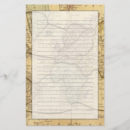 Wereldkaart over Mercators Projection Briefpapier (Voorkant)