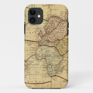 Wereldkaart over Mercators Projection iPhone 11 Hoesje