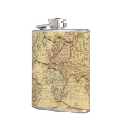 Wereldkaart over Mercators Projection Heupfles (Links)