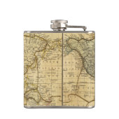 Wereldkaart over Mercators Projection Heupfles (Achterkant)