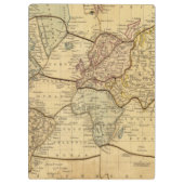 Wereldkaart over Mercators Projection Klembord (Achterkant)