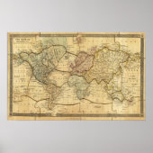 Wereldkaart over Mercators Projection Poster (Voorkant)
