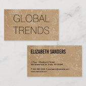 Wereldkaart (overzicht) | Natuurlijk Visitekaartje (Voorkant / Achterkant)