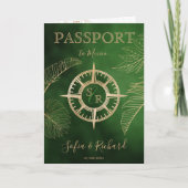 Wereldkaart paspoort Mexico Wedding Destination Pa (Voorkant)