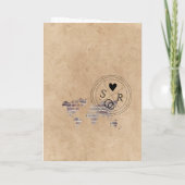 Wereldkaart paspoort Mexico Wedding Destination Pa (Achterkant)