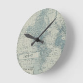 Wereldkaart past uw eigen naam aan Ronde Klok (Hoek)