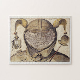 Wereldkaart Pet van de spoel Legpuzzel