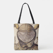 Wereldkaart Pet van de spoel Tote Bag (Achterkant)