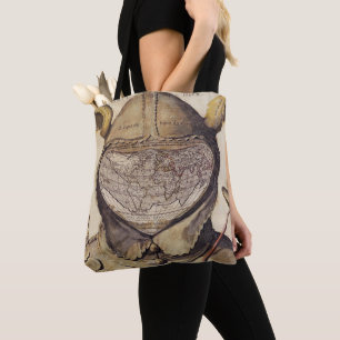 Wereldkaart Pet van de spoel Tote Bag