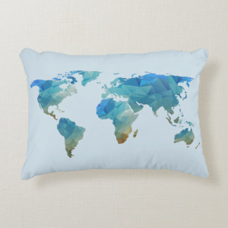 wereldkaart Pillow Decoratief Kussen