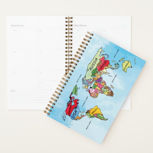 Wereldkaart Planner (Display)
