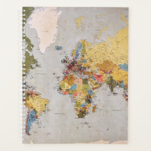 wereldkaart planner