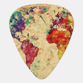 wereldkaart plectrum