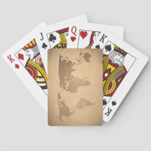 wereldkaart pokerkaarten