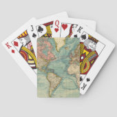 Wereldkaart Pokerkaarten (Achterkant)