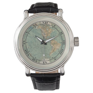 wereldkaart polt Watch Horloge
