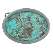 Wereldkaart Poseidon en Dolphin