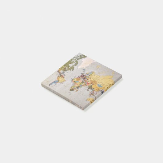 wereldkaart post-it® notes (Schuin)