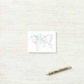 Wereldkaart Post-it® Notes (Op bureau)