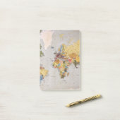 wereldkaart post-it® notes (Op bureau)