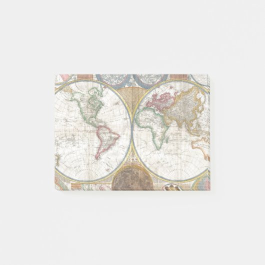 Wereldkaart Post-it® Notes (Voorkant)