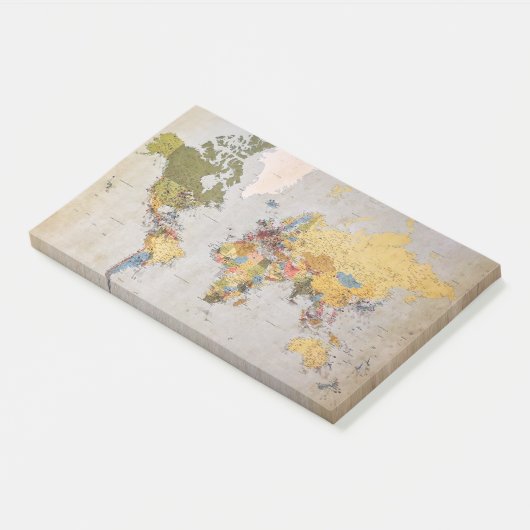 wereldkaart post-it® notes (Schuin)