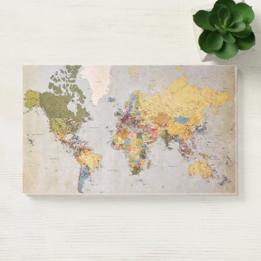 wereldkaart post-it® notes (Kantoor)