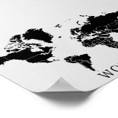 Wereldkaart Poster (Hoek)