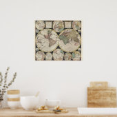  Wereldkaart Poster (Keuken)