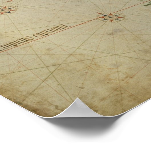 Wereldkaart Poster (Hoek)