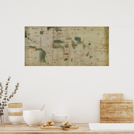 Wereldkaart Poster (Keuken)