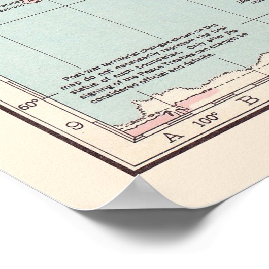 Wereldkaart Poster (Hoek)