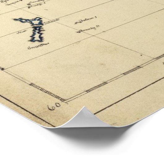 Wereldkaart Poster (Hoek)