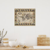  Wereldkaart Poster (Keuken)