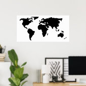Wereldkaart Poster (Thuiskantoor)
