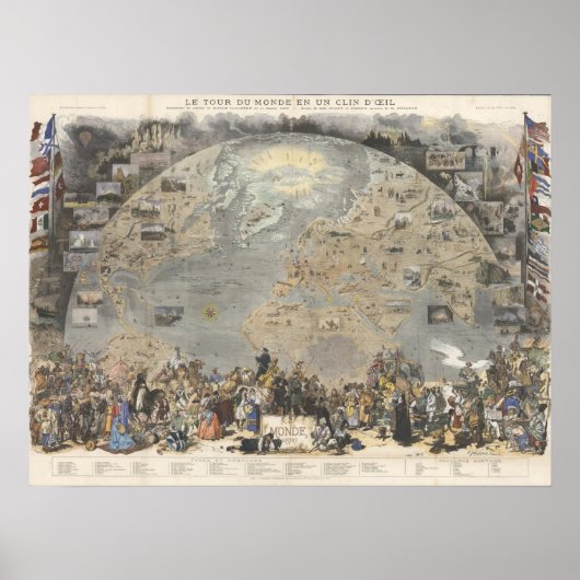  Wereldkaart Poster (Voorkant)