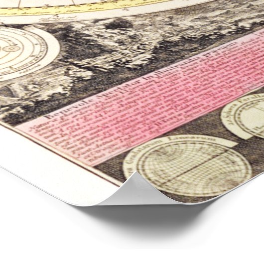 Wereldkaart Poster (Hoek)