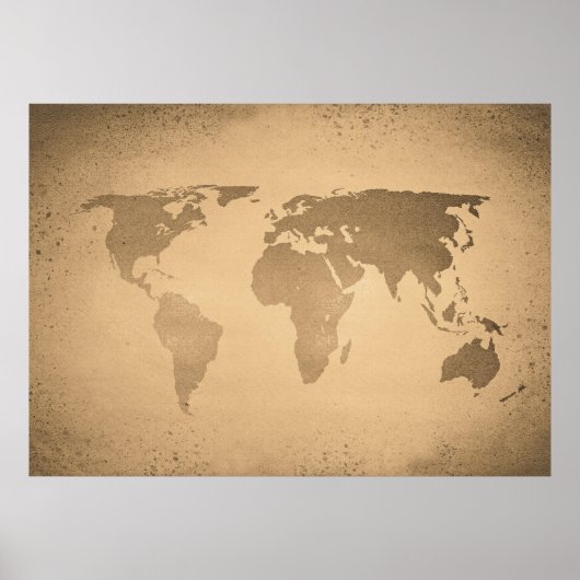  wereldkaart poster (Voorkant)