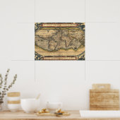  Wereldkaart Poster (Keuken)
