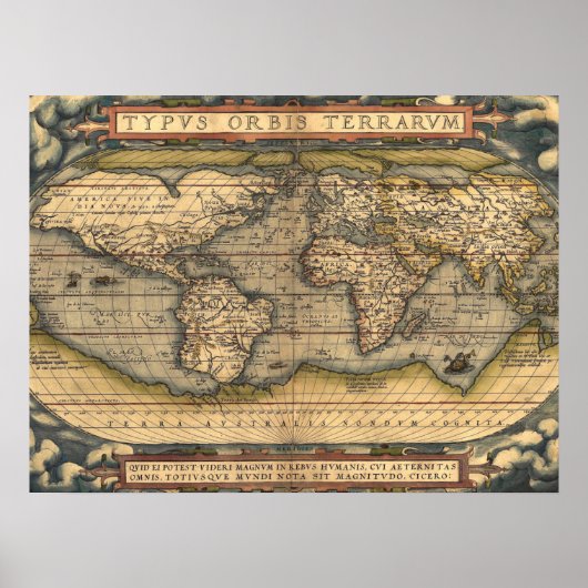 Wereldkaart Poster (Voorkant)