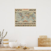 Wereldkaart Poster (Keuken)