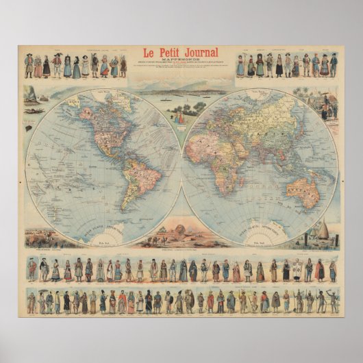 Wereldkaart Poster (Voorkant)