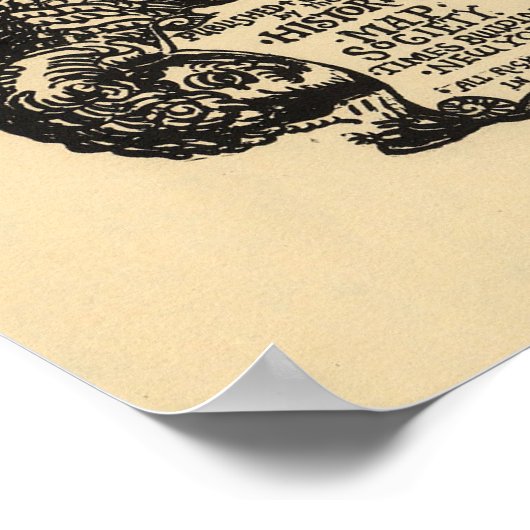 wereldkaart poster (Hoek)