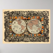 wereldkaart poster (Voorkant)