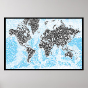Wereldkaart Poster