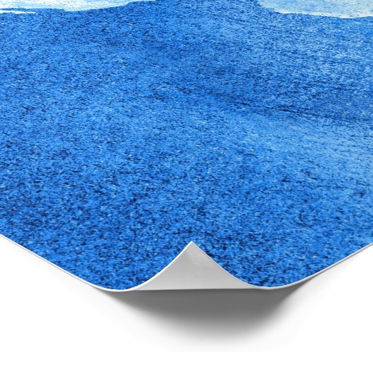 Wereldkaart Poster afdrukken (Hoek)