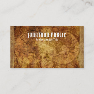  Wereldkaart Professional Premium-dikte Luxe Visitekaartje