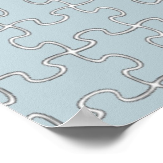 wereldkaart puzzel poster (Hoek)