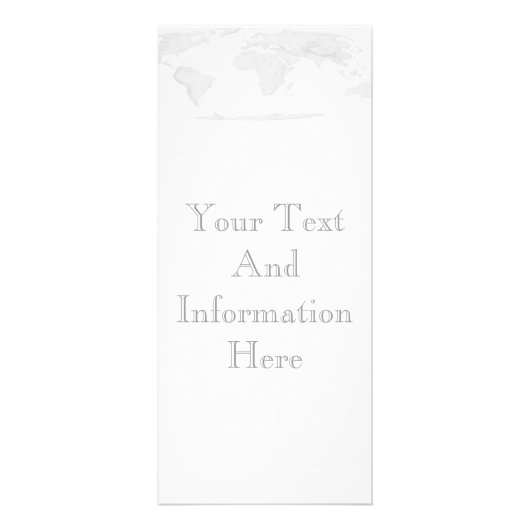 Wereldkaart-rackkaart Reclamekaart (Voorkant)