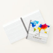 Wereldkaart Reis Pensioen Emmerlijst Cadeau Vader Notitieboek (Binnen)